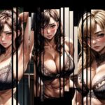 恥ずかしげな爆乳ムキムキ下着のお姉さん(AIイラストラボ) [d_528252]