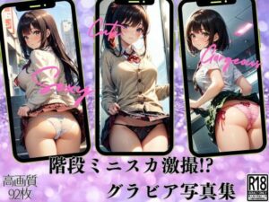 ミニスカ階段パンチラ美少女VOL4(きれいなAIお姉さん) [d_528650]