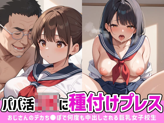 パパ活JKに種付けプレス おじさんのデカち●ぽで何度も中出しされる巨乳女子校生(あかりんご) [d_531014]