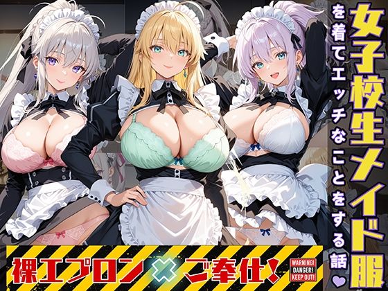 女子校生3人がメイド服を着てエッチなことをする話(StableWorks) [d_531119]