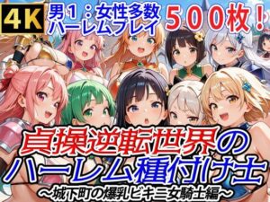 貞操逆転世界のハーレム種付け士〜城下町の爆乳ビキニ女騎士編〜(爆乳ハーレムファンタジア) [d_531390]