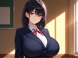 無感情爆乳メガネちゃんと汗だくセックスするまで(machua) [d_531608]