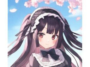 桜とゴスロリ少女(AIグラビア研究所) [d_533993]