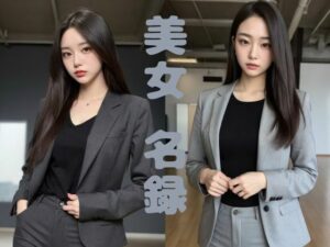 【美女名録】vol3.7  秘書の誘惑。冷たくても、惹かれてしまう。 196枚  【AIグラビア写真集】(AI美女制作参謀本部4課) [d_534343]