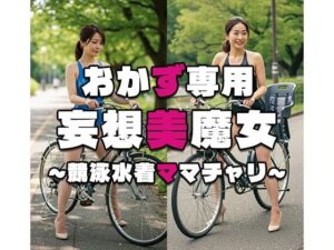 【おかず専用】妄想美魔女〜競泳水着ママチャリ3〜(AI美魔女) [d_534894]