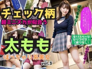 チェック柄の超ミニスカが似合う太ももの太いぽっちゃり系美女 vol.3(あらぶるま) [d_538106]