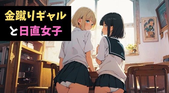 金蹴りギャルと日直女子〜男子のよわさ、教えてあげるっ〜(サクランボの花園) [d_539493]
