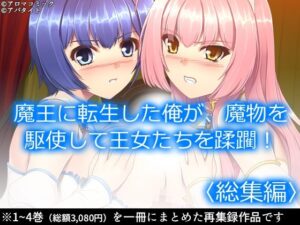 魔王に転生した俺が、魔物を駆使して王女たちを蹂躙！  ＜総集編＞(アロマコミック) [d_541378]