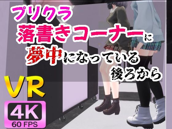 【4KVR】プリクラ落書きコーナーに夢中になっている後ろから(STR-Ex) [d_543365]