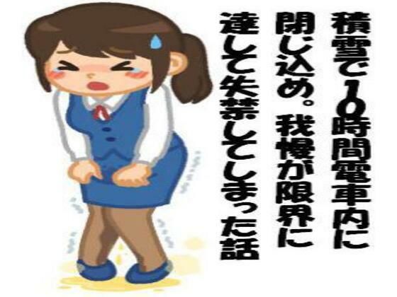 積雪で10時間電車内に閉じ込め。我慢が限界に達して失禁してしまった話(CMNFリアリズム) [d_548075]