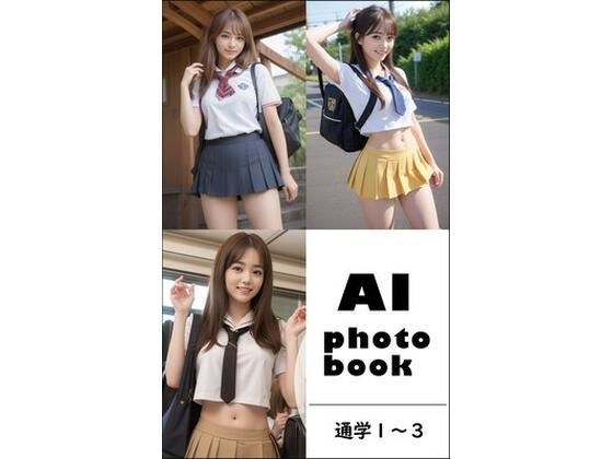 AI photobook 通学1〜3(AI_GravureArt) [d_329041]