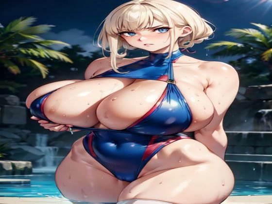 爆乳AIワンピース水着1(AI出版) [d_347166]