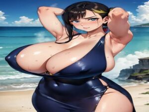 爆乳AIセクシーてかてかドレス1(AI出版) [d_349117]