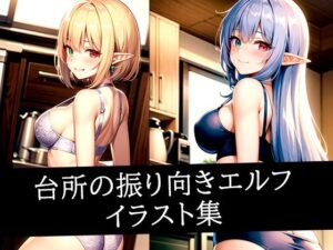 台所の振り向きエルフイラスト集(ぽんぽこ) [d_508927]