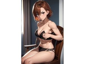 御坂〇琴  黒下着と黒ビキニ（56枚）(ひぐまアート) [d_536276]