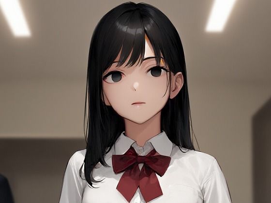 黒髪制服の女の子が催●にかかってスカートをたくし上げている画像(催●スキ) [d_541491]