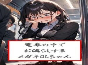 電車の中でお漏らしするメガネOLちゃん(わたあめ) [d_543164]
