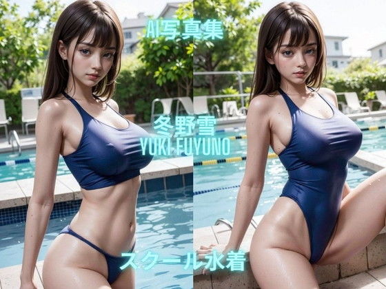 AI写真集 冬野雪 Yuki Fuyuno スクール水着(Premium Girls) [d_544154]