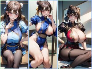 ストリートファイター春麗に変身！美しさと強さを兼ね備えたコスプレ(夢幻出版【イラスト】) [d_544547]