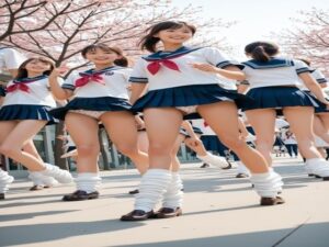 ミニスカートとルーズソックスの新入学の制服女子200p(SakuraBooks) [d_545243]