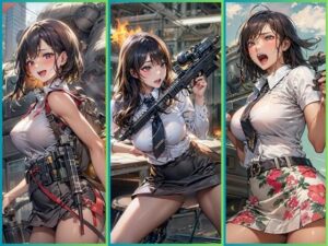 BATTLE ANGELS:戦場を駆ける美女たち【イラスト集】(夢幻出版【イラスト】) [d_545322]