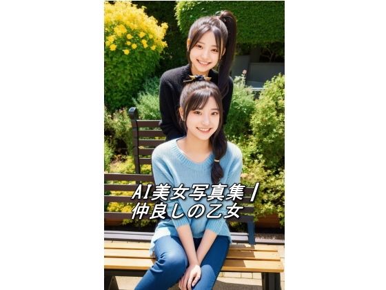 AI美女写真集┃仲良しの乙女(AI美女写真集┃清楚な大人) [d_545475]