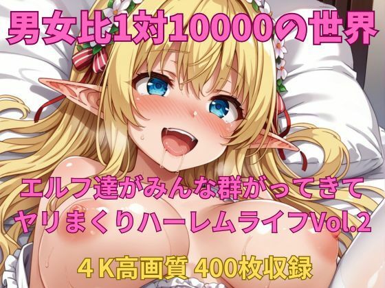 男女比1対10000の世界 エルフ達とセックスし放題でちんぽが乾く暇もないヤリ放題ハーレムライフ！！Vol.2(TailorFetiAI-Pix) [d_545501]