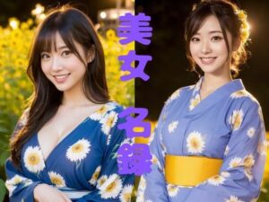 【美女名録】vol2.15  向日葵の夜──ひまわり畑で待つ君  206枚【AIグラビア写真集】(AI美女制作参謀本部2課) [d_546044]