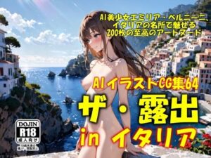 AIイラストCG集64  ザ・露出 in イタリア  エミリア・ベルニーニ(ドンガラAI美少女イラスト支部) [d_546473]
