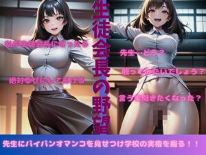 生徒会長の枕営業・・・先生にパイパンのおまんこを見せつけていた・・・(レッドドラゴン企画) [d_548948]