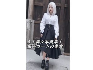 AI美女写真集┃黒スカートの美女(AI美女写真集┃清楚な大人) [d_550259]