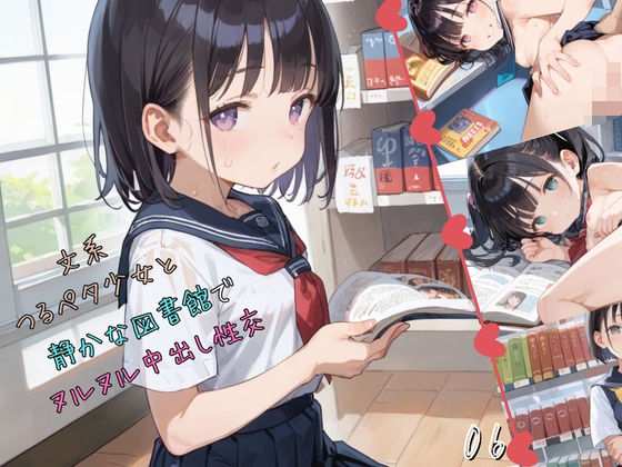 文系つるぺた少女と静かな図書館でヌルヌル中出し性交06(ロリもち) [d_550851]