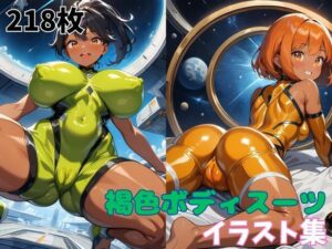 褐色ボディスーツイラスト集(タマナシノオオカミ) [d_550901]