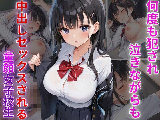 何度も犯●れ泣きながらも中出しセックスされる童顔女子校生(びっぐらいと) [d_551352]