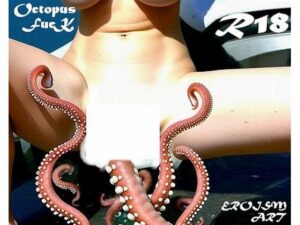 パツキン異種姦アート:有名な浮世絵を真似てオクトパス（蛸）に犯●れているところを激写，110円！(EROISM‘s OPP-AI) [d_551497]