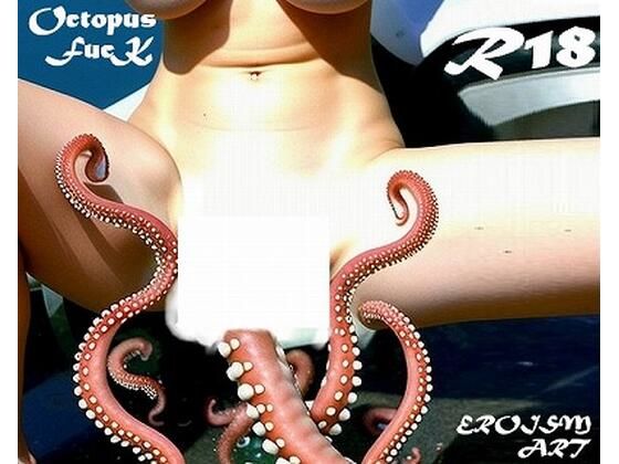 パツキン異種姦アート:有名な浮世絵を真似てオクトパス（蛸）に犯●れているところを激写，110円！(EROISM‘s OPP-AI) [d_551497]