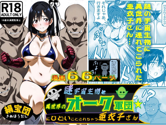 謎宇宙生物と異世界のオーク軍団にひどいことされちゃう亜衣子さん(絹宝団) [d_554924]