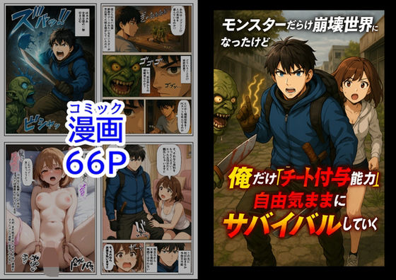 モンスターだらけの崩壊世界になったけど、俺だけ【チート付与能力】で自由気ままにサバイバルしていく《第1話》(『妹＆幼馴染』大好き商店（byハマダ殿下）) [d_557160]