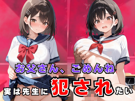 お父さん、ごめんね…実は先生に犯●れたい！(生はむ少女) [d_558591]
