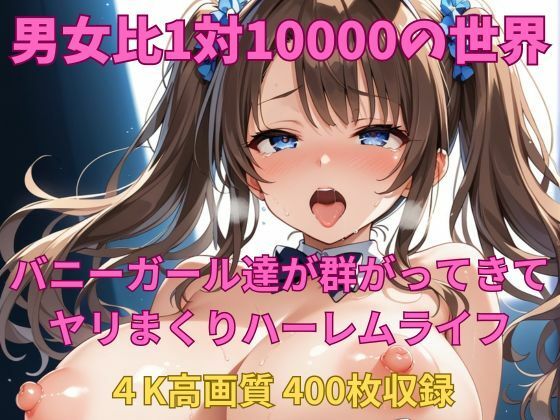 男女比1対10000の世界 バニーガール達とセックスし放題でちんぽが乾く暇もないヤリ放題ハーレムライフ！！(TailorFetiAI-Pix) [d_558679]