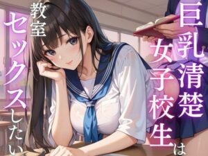 巨乳清楚な女子校生は教室セックスしたい(妄想マカロン) [d_559378]