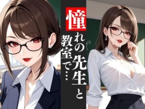 知的で美しい巨乳教師と教室で…魅惑のマダムとのひととき(快楽熟女クラブ) [d_560996]