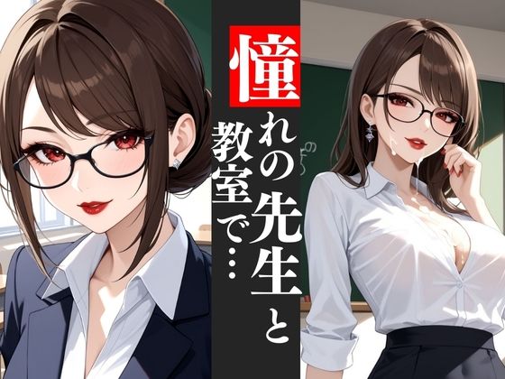 知的で美しい巨乳教師と教室で…魅惑のマダムとのひととき(快楽熟女クラブ) [d_560996]