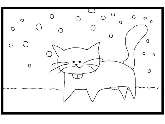 4コマ漫画「冬」(ゆるふわ研究所) [d_577708]