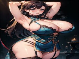 爆乳AIグリーンランジェリー1(AI出版) [d_352421]