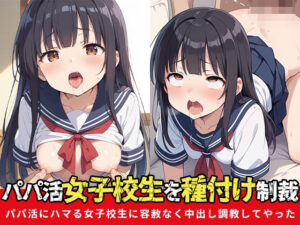 パパ活女子校生を種付け制裁〜パパ活にハマる女子校生に容赦なく中出し調教してやった〜(すだちぽんず) [d_543898]