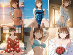 「アオのハコ」鹿野千夏セクシー写真集9（全500枚）(人の海) [d_554952]