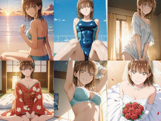 「アオのハコ」鹿野千夏セクシー写真集9（全500枚）(人の海) [d_554952]