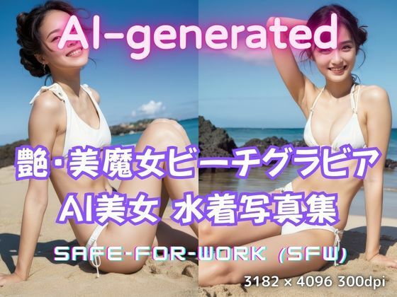 美魔女ビーチグラビア 〜AI美女 水着写真集100枚セット〜(美伝プロジェクト) [d_560884]