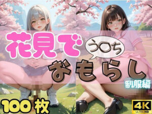 【100枚・4K】花見デートで我慢できずうんちおもらし （制服ver.）(スカトロ製作所) [d_561985]